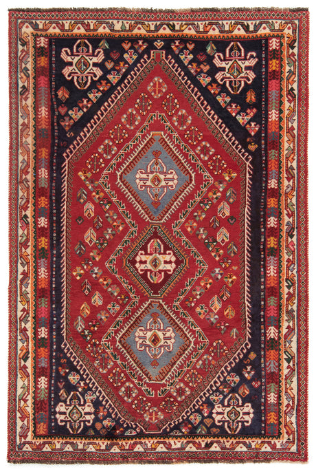 Alfombra persa Shiraz Ghashqai | 199 x 134 cm