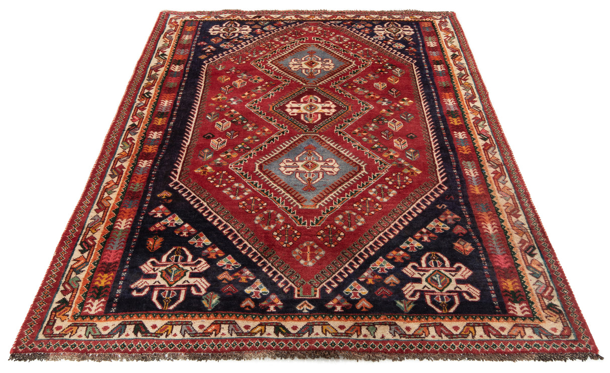 Alfombra persa Shiraz Ghashqai | 199 x 134 cm