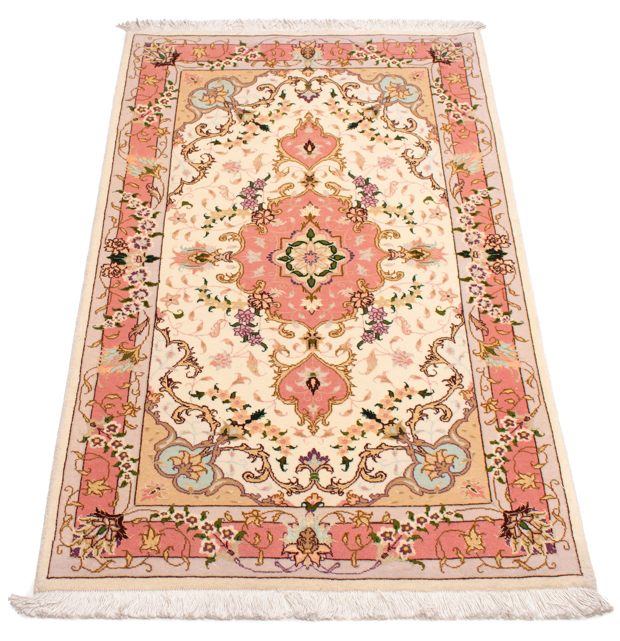 Alfombra Persa Tabriz 50Raj | 131 x 74 cm