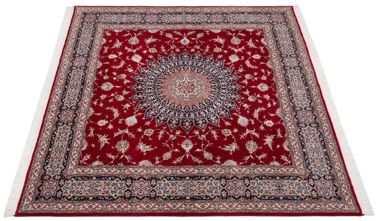 Alfombra persa Tabriz 50Raj | 200 x 202 cm