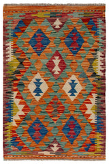 Kilim afegão | 90 x 60 (aprox.) 
