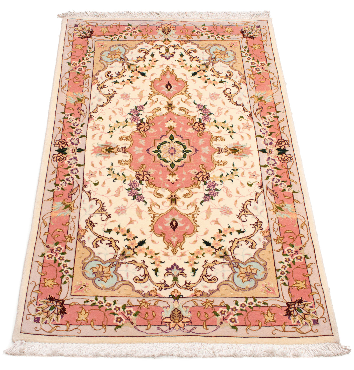 Alfombra Persa Tabriz 50Raj | 131 x 73 cm