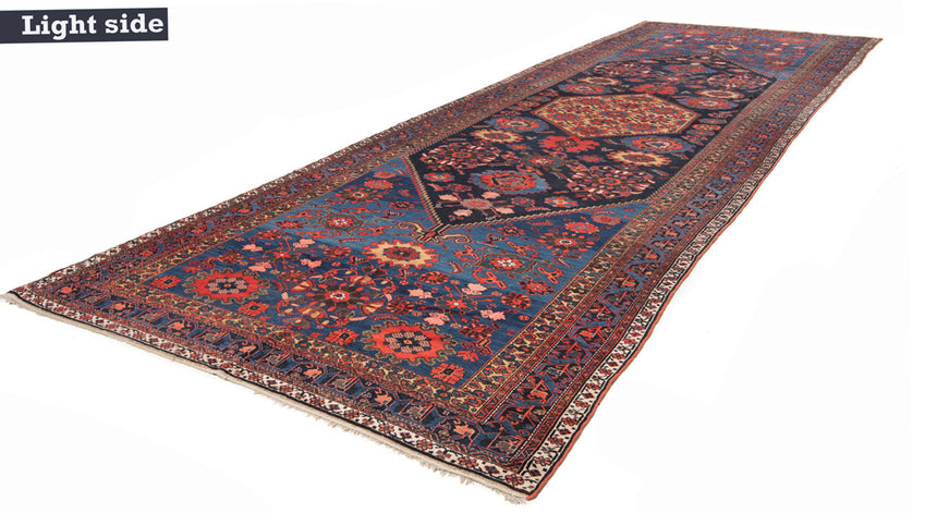 Zanjan Alfombra Persa Antigua 100 años | 617 x 205 cm