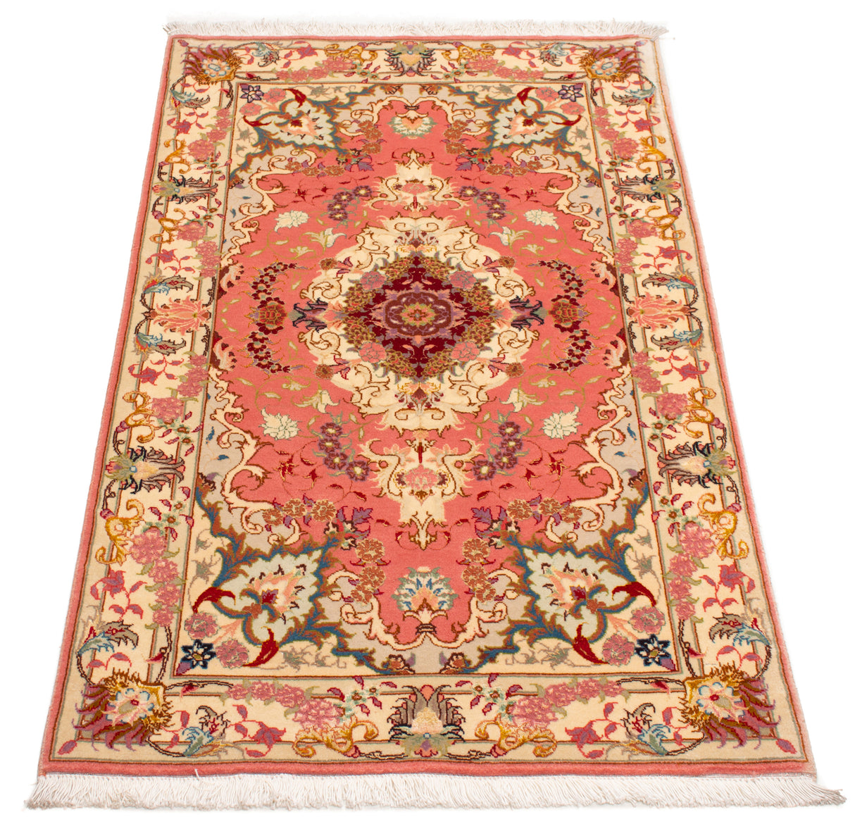 Alfombra Persa Tabriz 50Raj | 125 x 74 cm