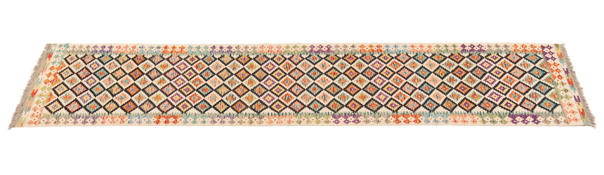Kilim afgano | 394 x 76 cm