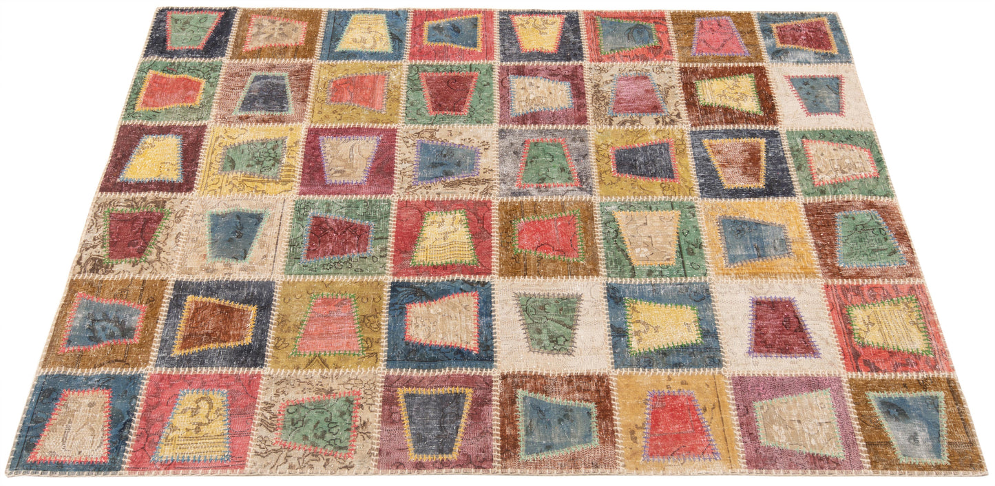 Alfombra persa patchwork | 200 x 148 cm