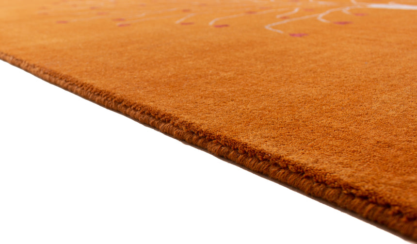 Moderno de tear manual carpete moderno | 256 x 197 cm