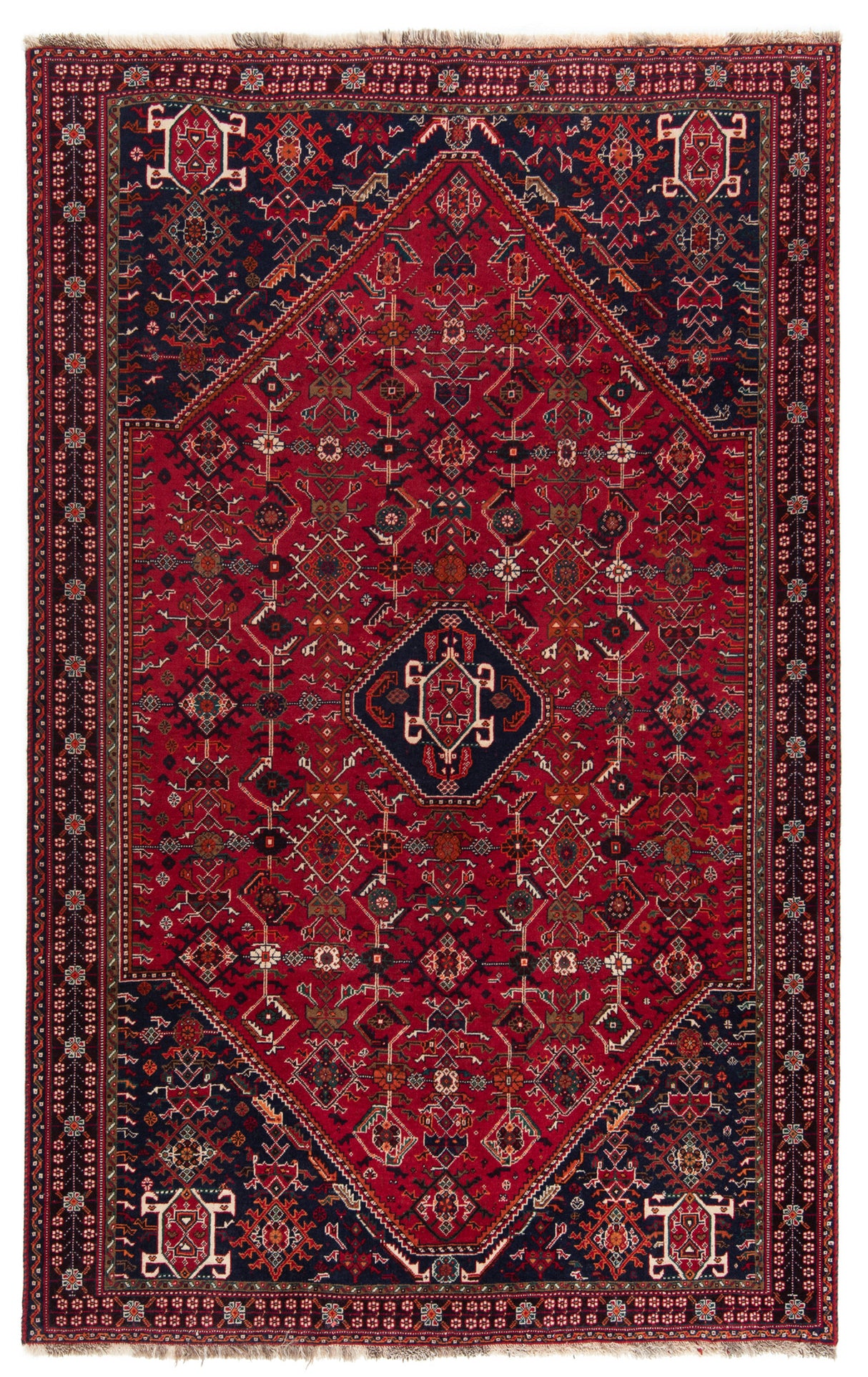 Alfombra persa Shiraz Ghashqai | 243 x 161 cm