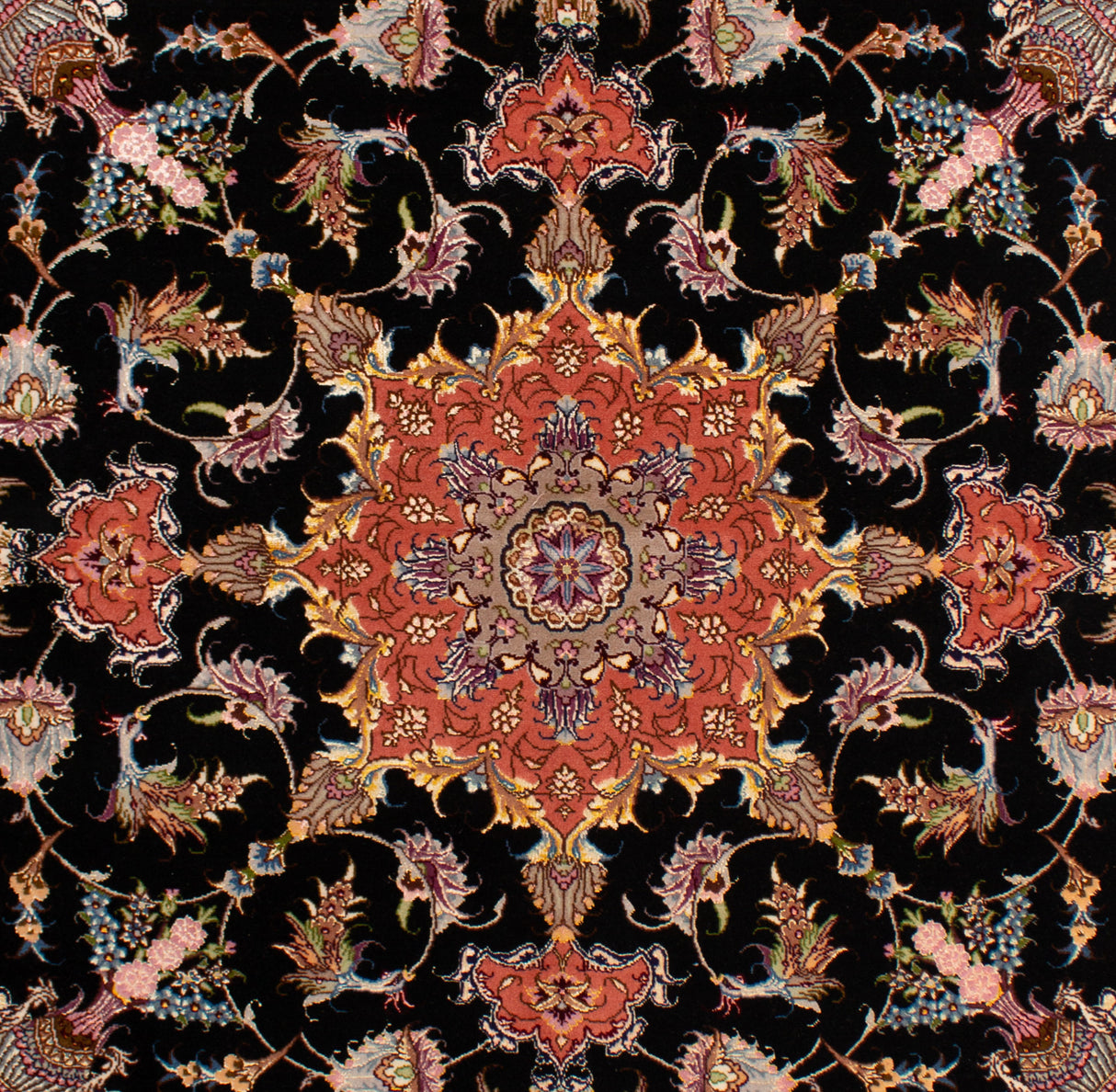 Carpetes persas Tabriz 50Raj | 150 x 150 cm