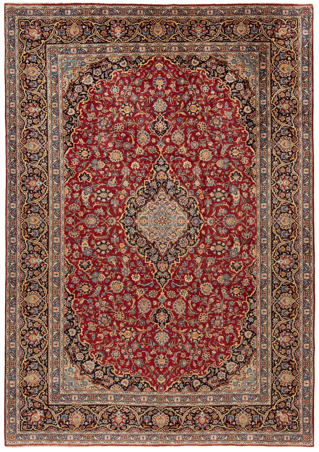 Kashan Persian Rug | 398 x 275 cm