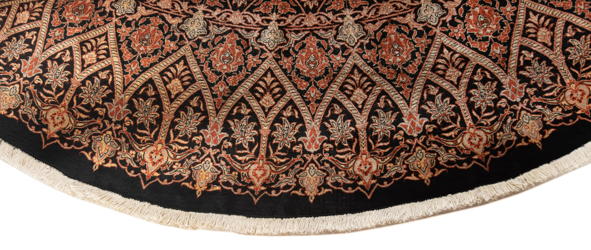 Carpete persa Mohammadi de seda qom | 200 x 200 cm
