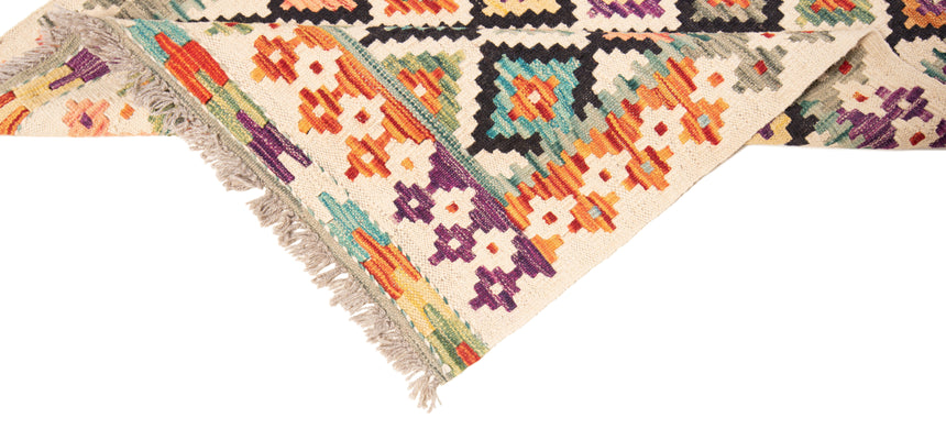 Kilim afgano | 394 x 76 cm