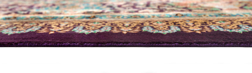 Alfombra persa de seda Qom  | 347 x 249 cm