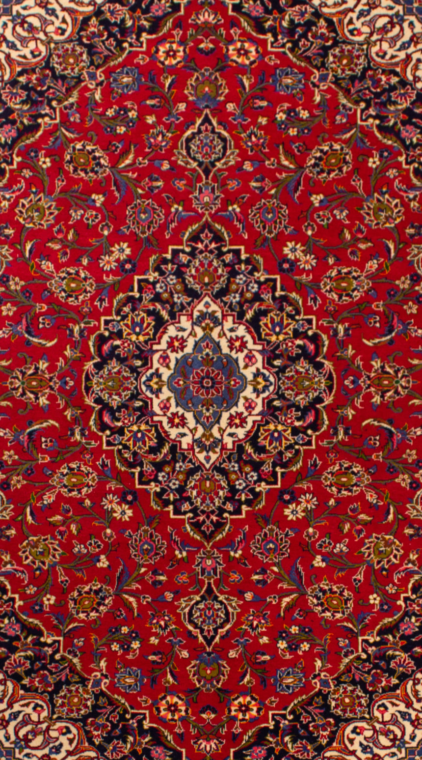 Alfombra Persa Kashan | 296 x 208
