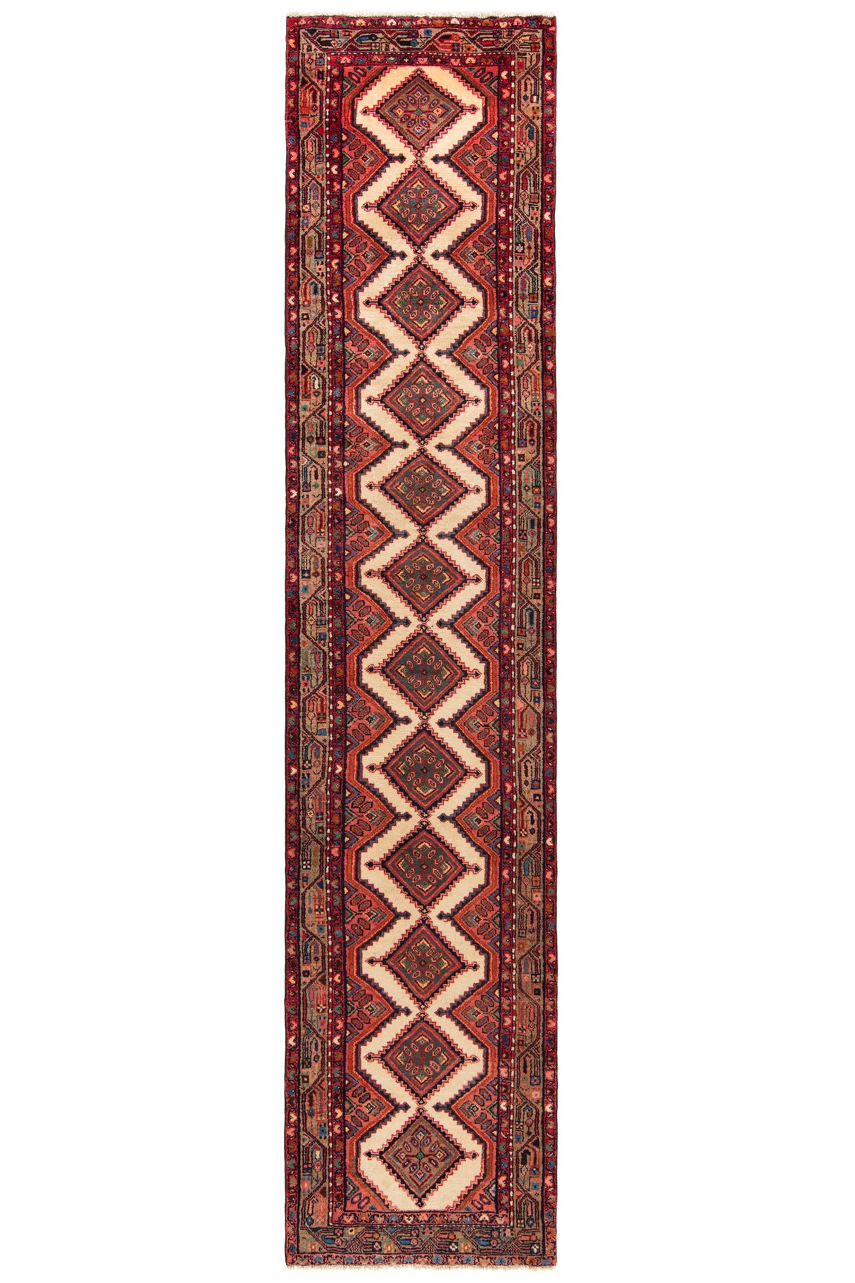 Hamedan Zaghe Persian Rug | 359 x 77 cm