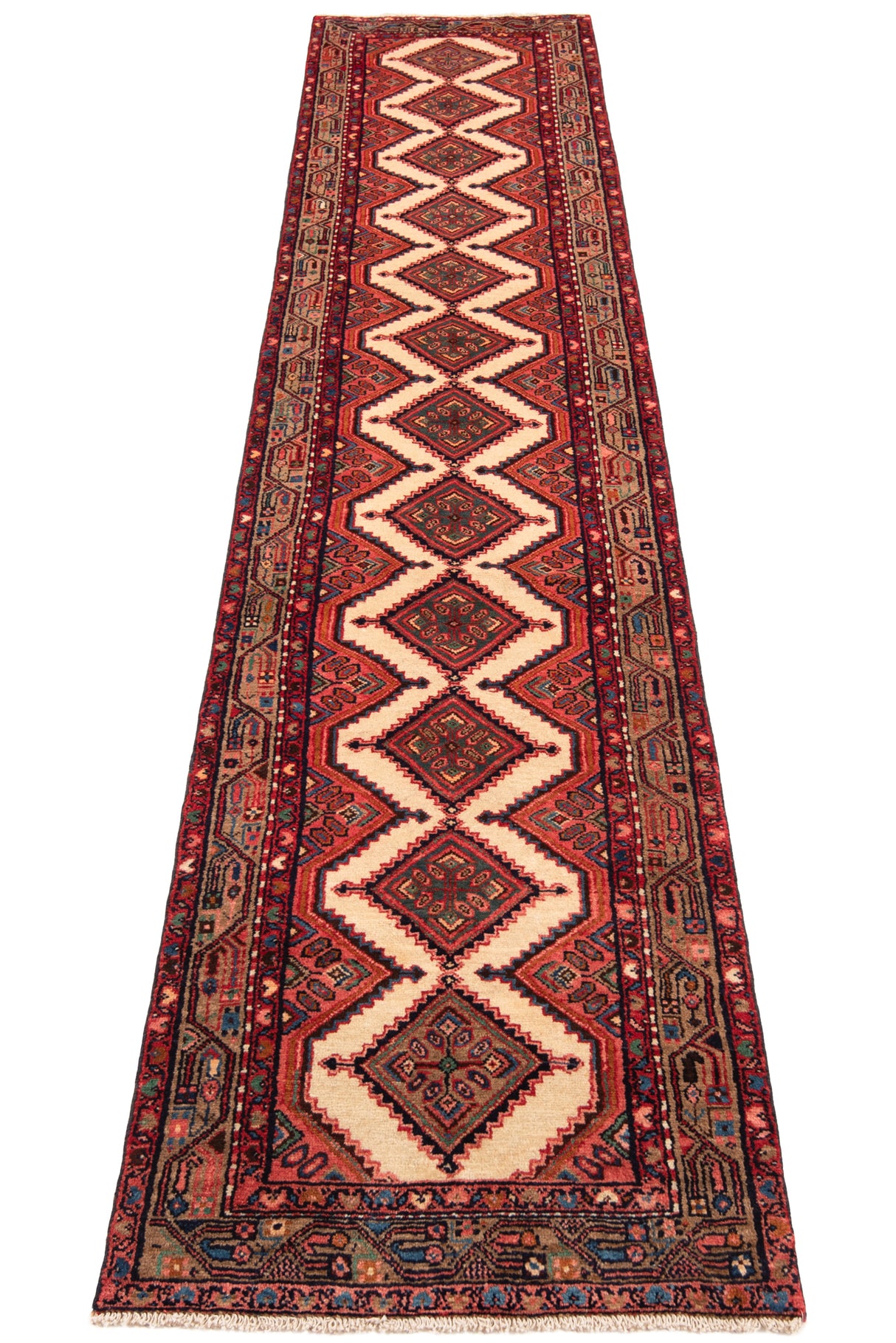 Hamedan Zaghe Persian Rug | 359 x 77 cm