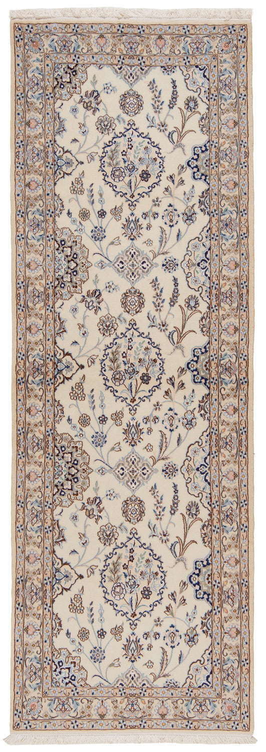 Alfombra persa Nain 9La | 286 x 98 cm