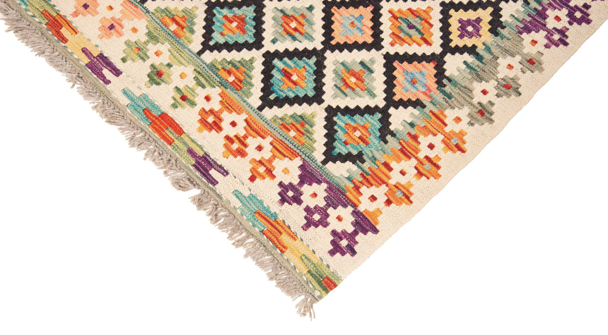 Kilim afgano | 394 x 76 cm
