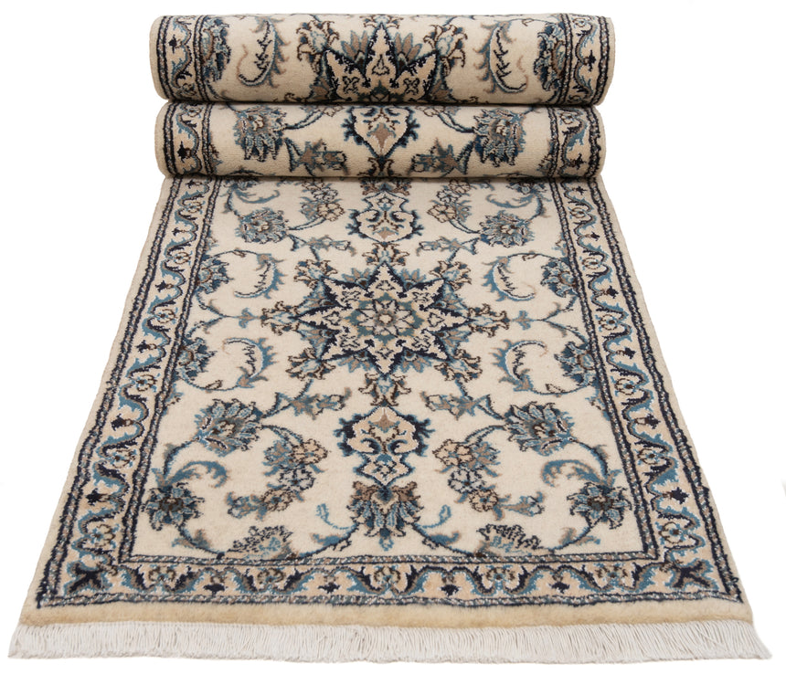 Alfombra persa Nain | 317 x 78 cm