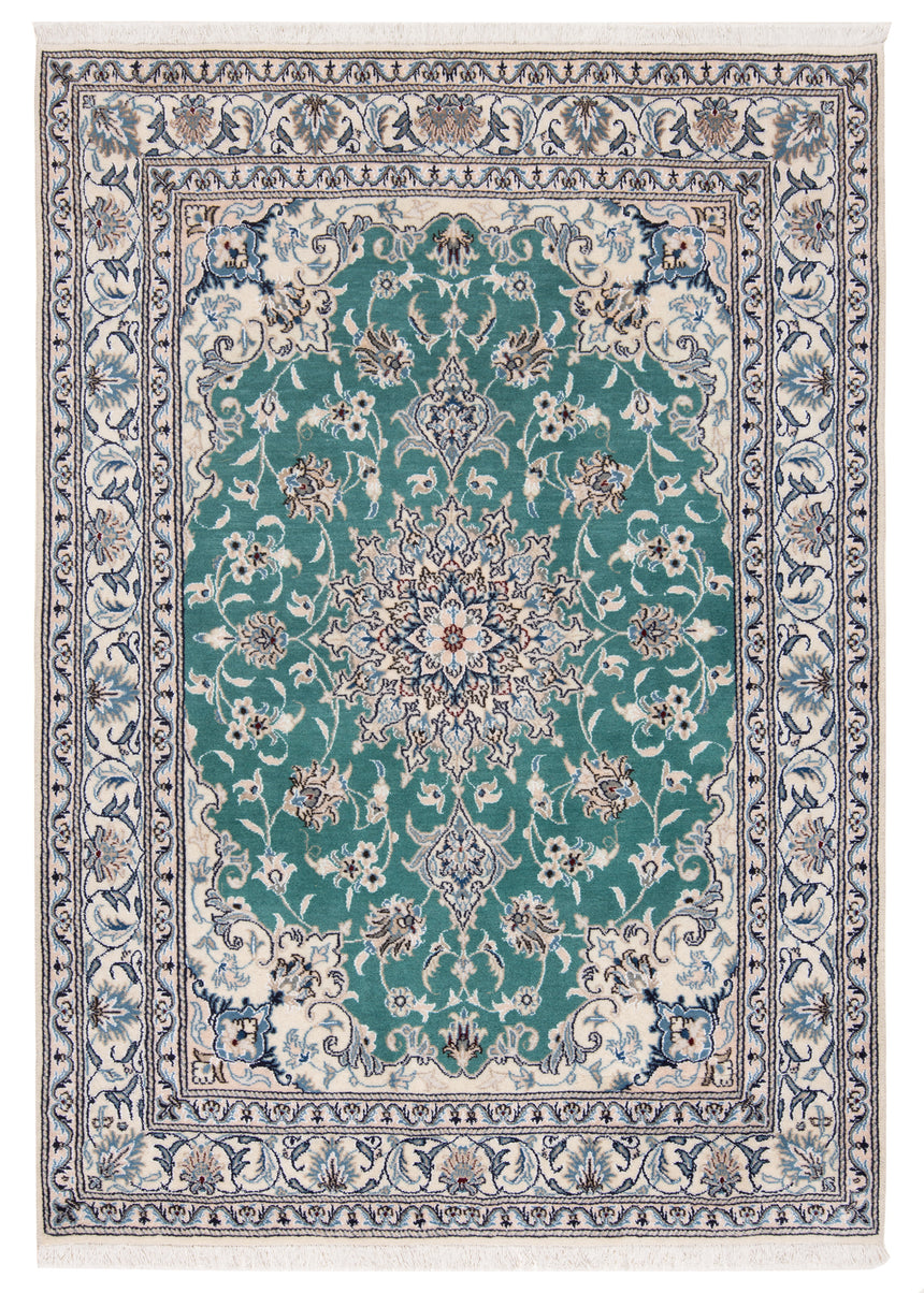 Alfombra persa Nain | 208 x 148 cm