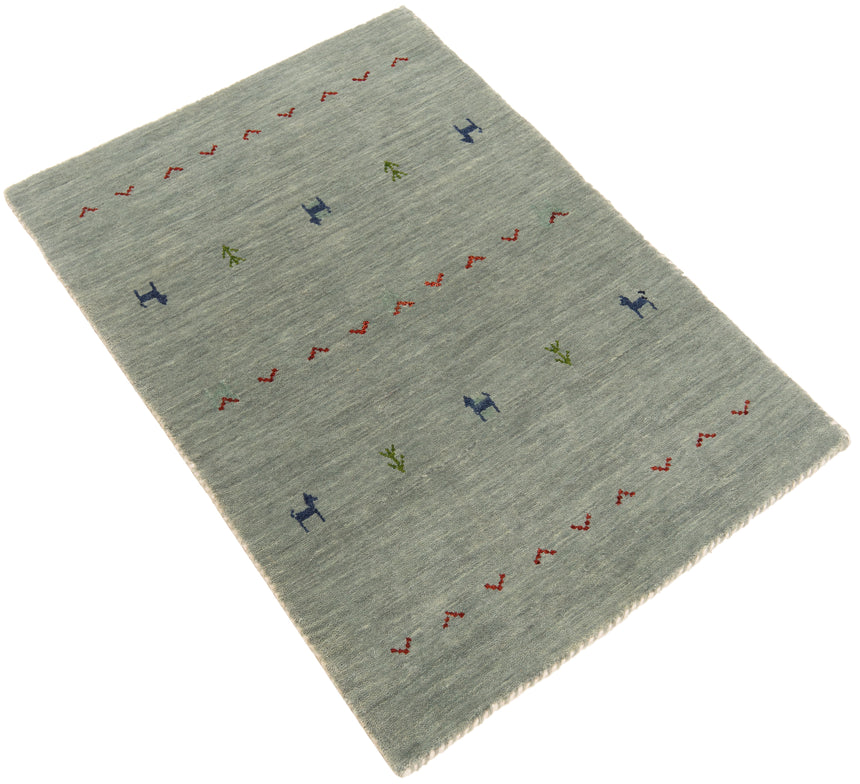 Alfombra en telar manual | 90 x 60 cm