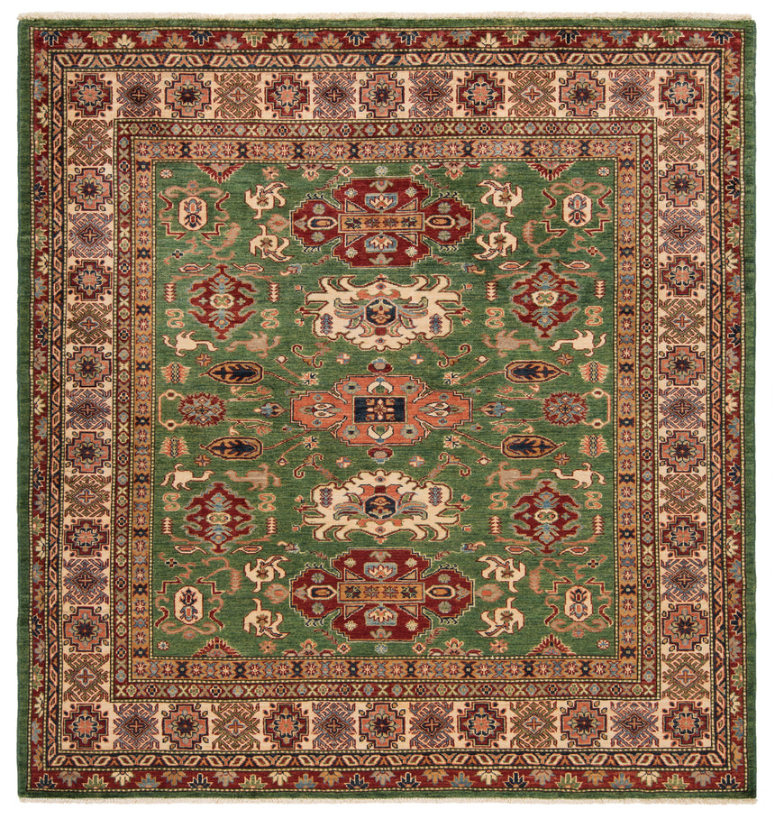 Alfombra fina Kazak | 210 x 200 cm