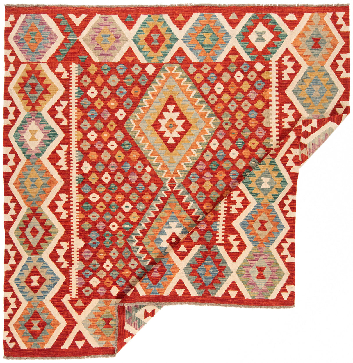 Kilim afgano | 202 x 202 cm