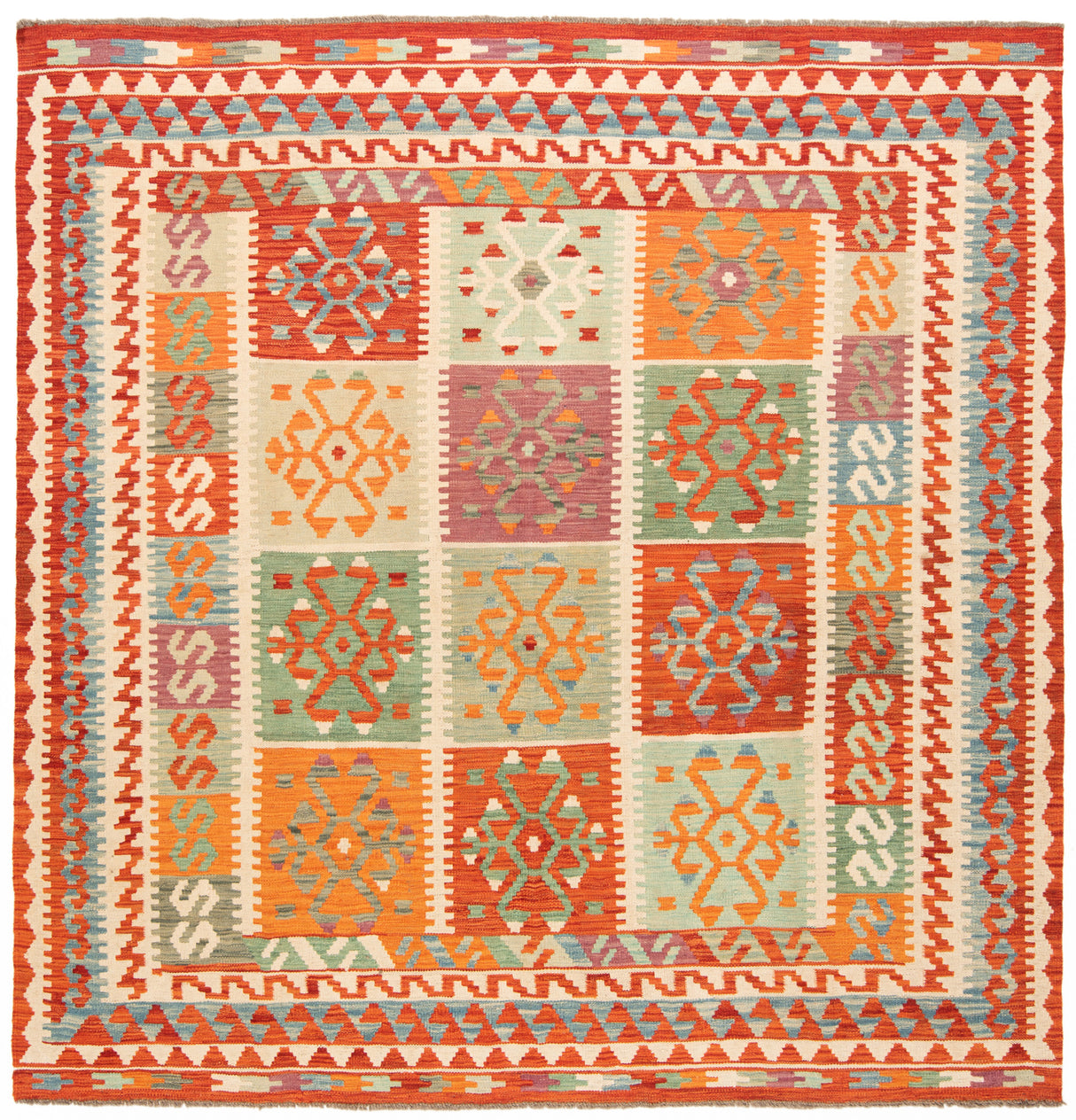 Kilim afgano | 206 x 202 cm