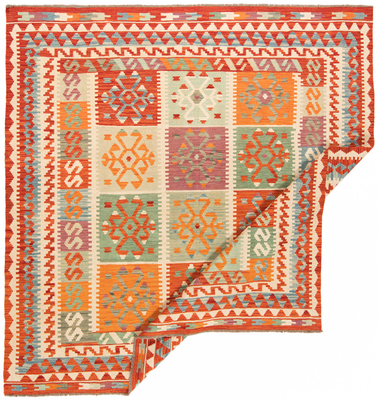 Kilim afgano | 206 x 202 cm