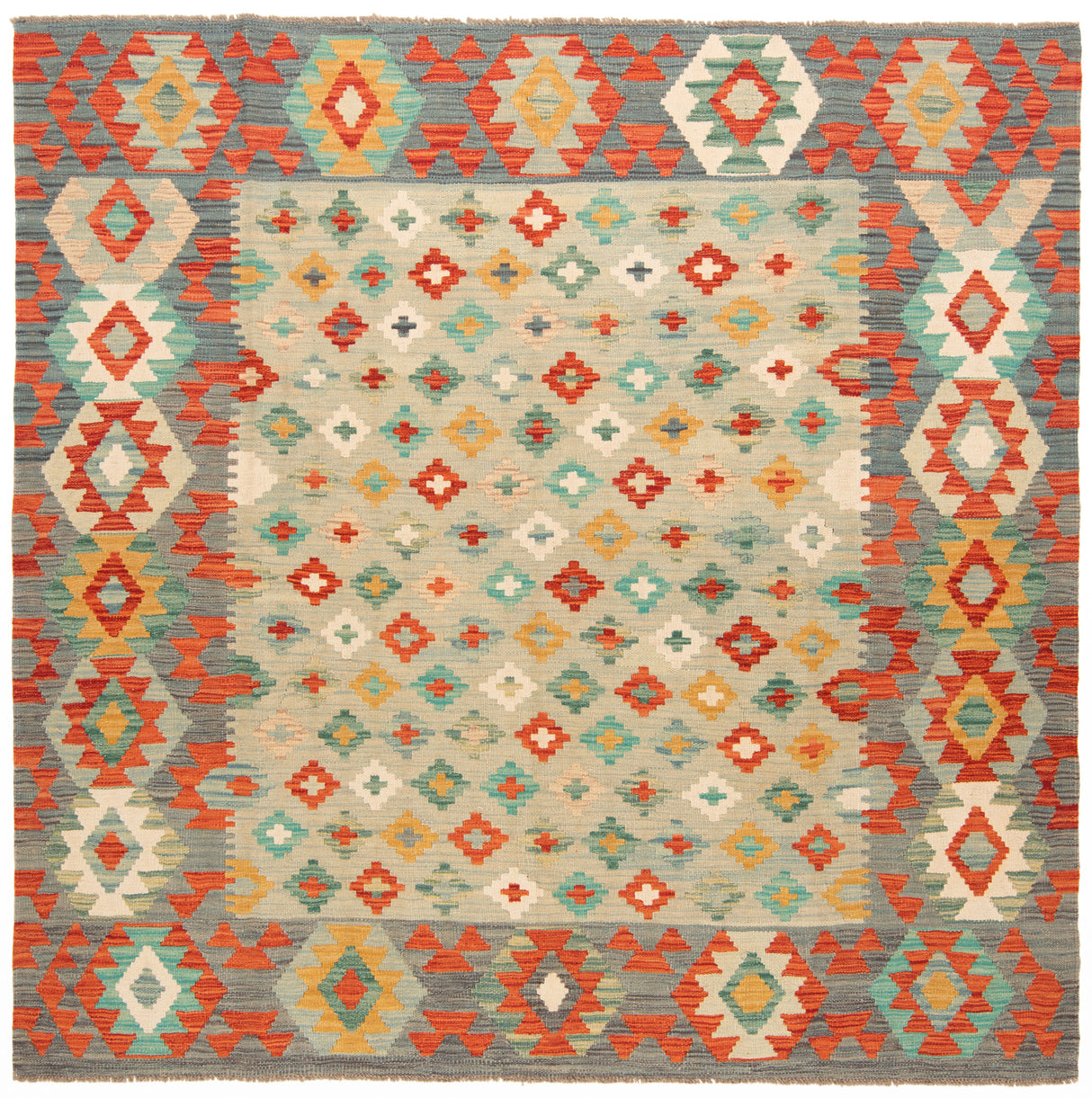 Kilim afgano | 193 x 194 cm