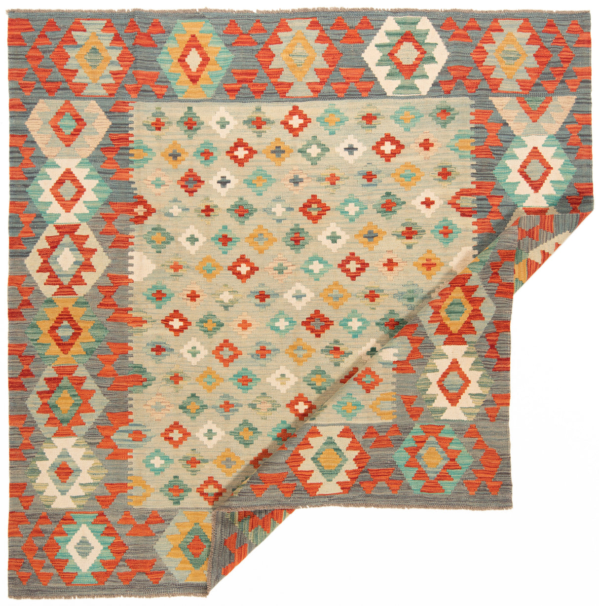 Kilim afgano | 193 x 194 cm