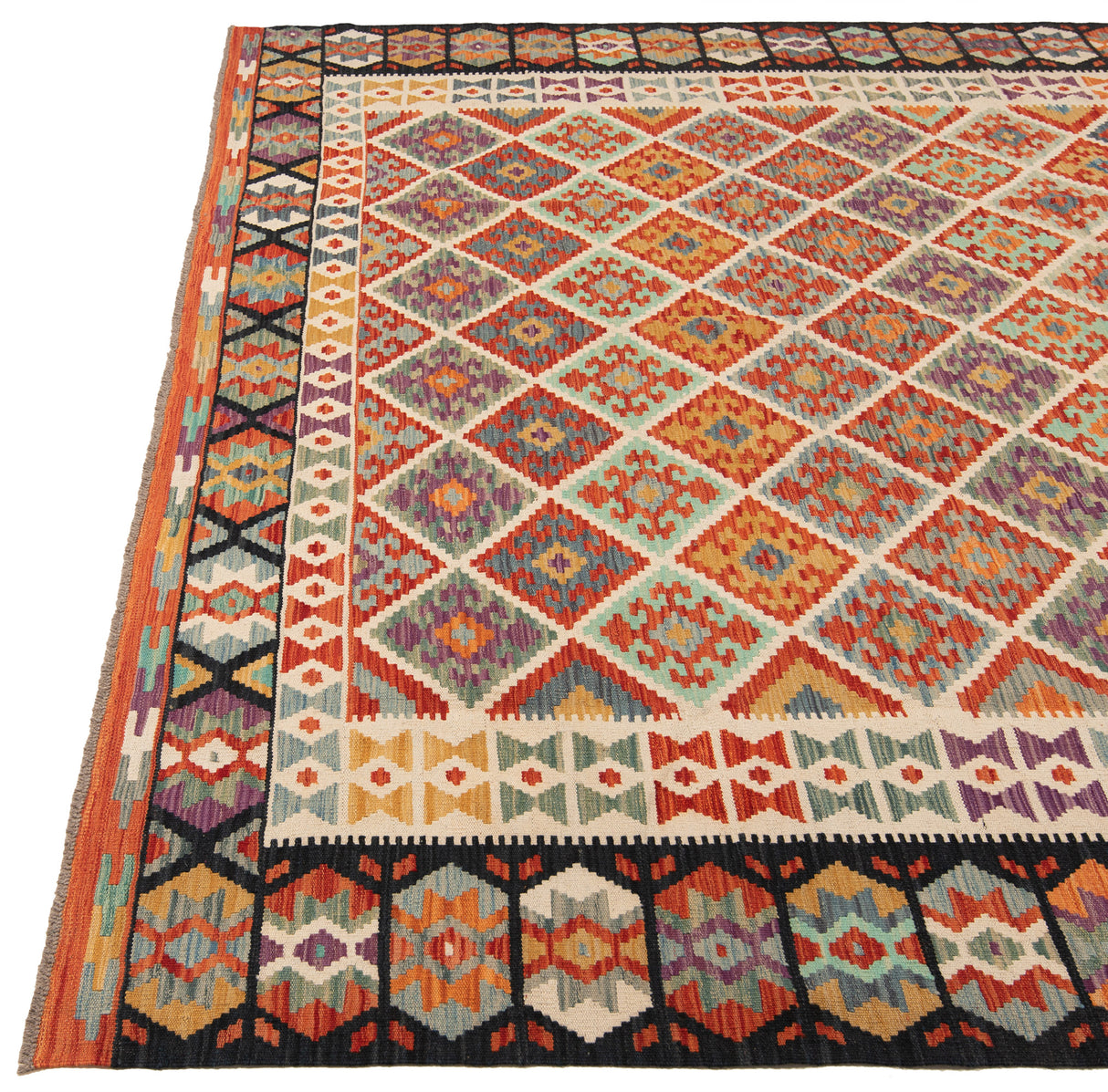 Kilim afgano | 257 x 265 cm