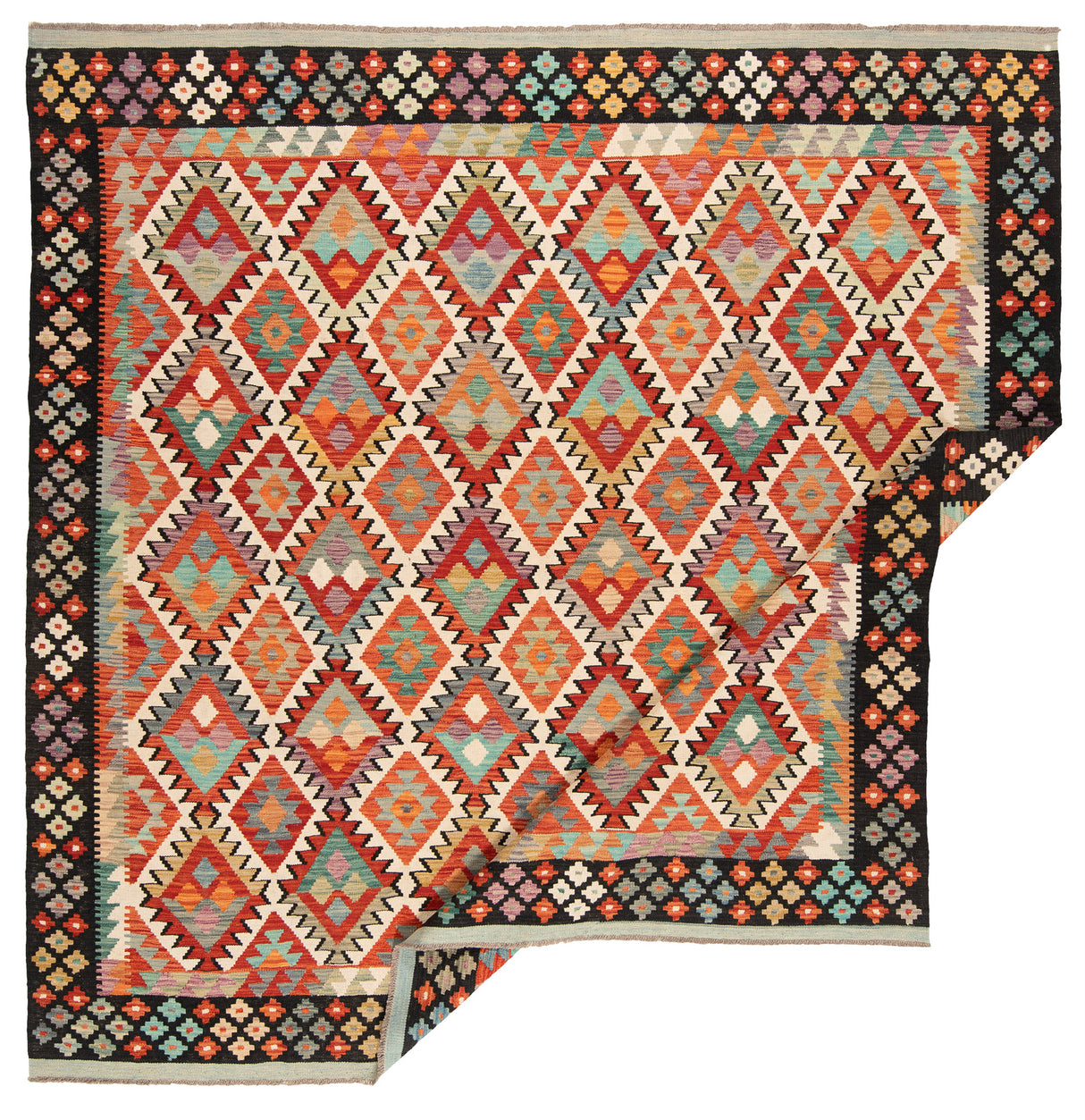 Kilim afegão | 258x256cm