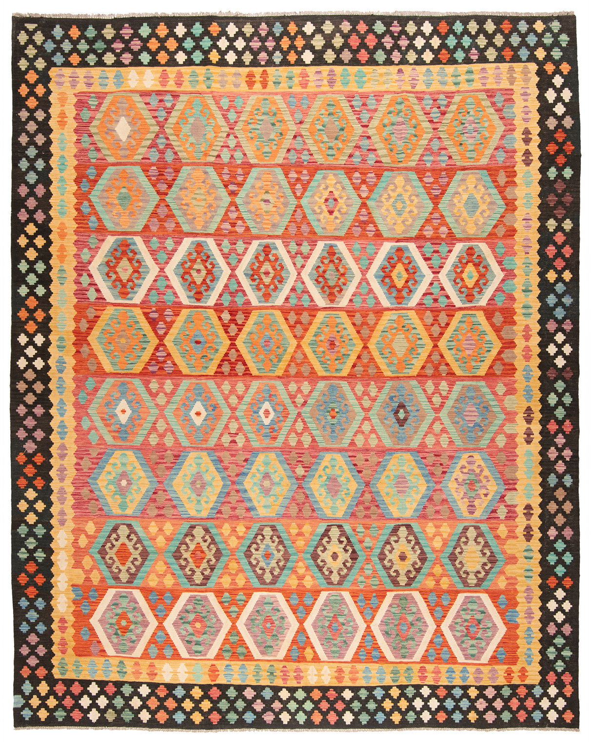 Kilim afgano | 385 x 313 cm