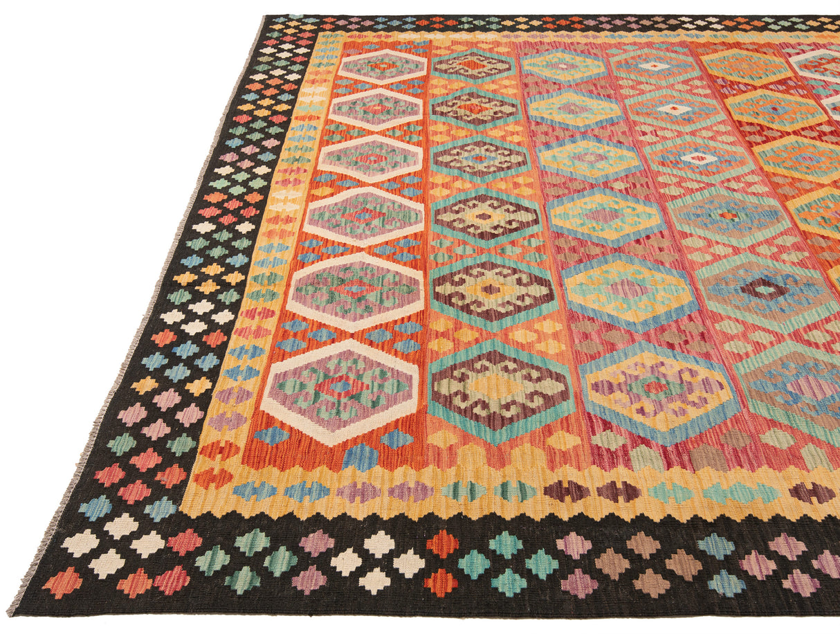 Kilim afegão | 385 x 313 cm