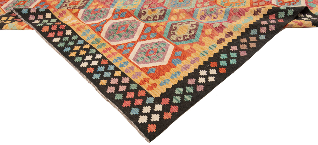 Kilim afegão | 385 x 313 cm