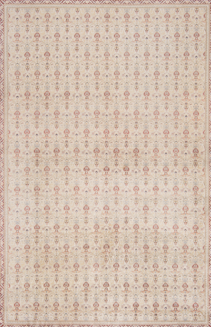 Alfombra persa de seda Qom | 354 x 252 cm