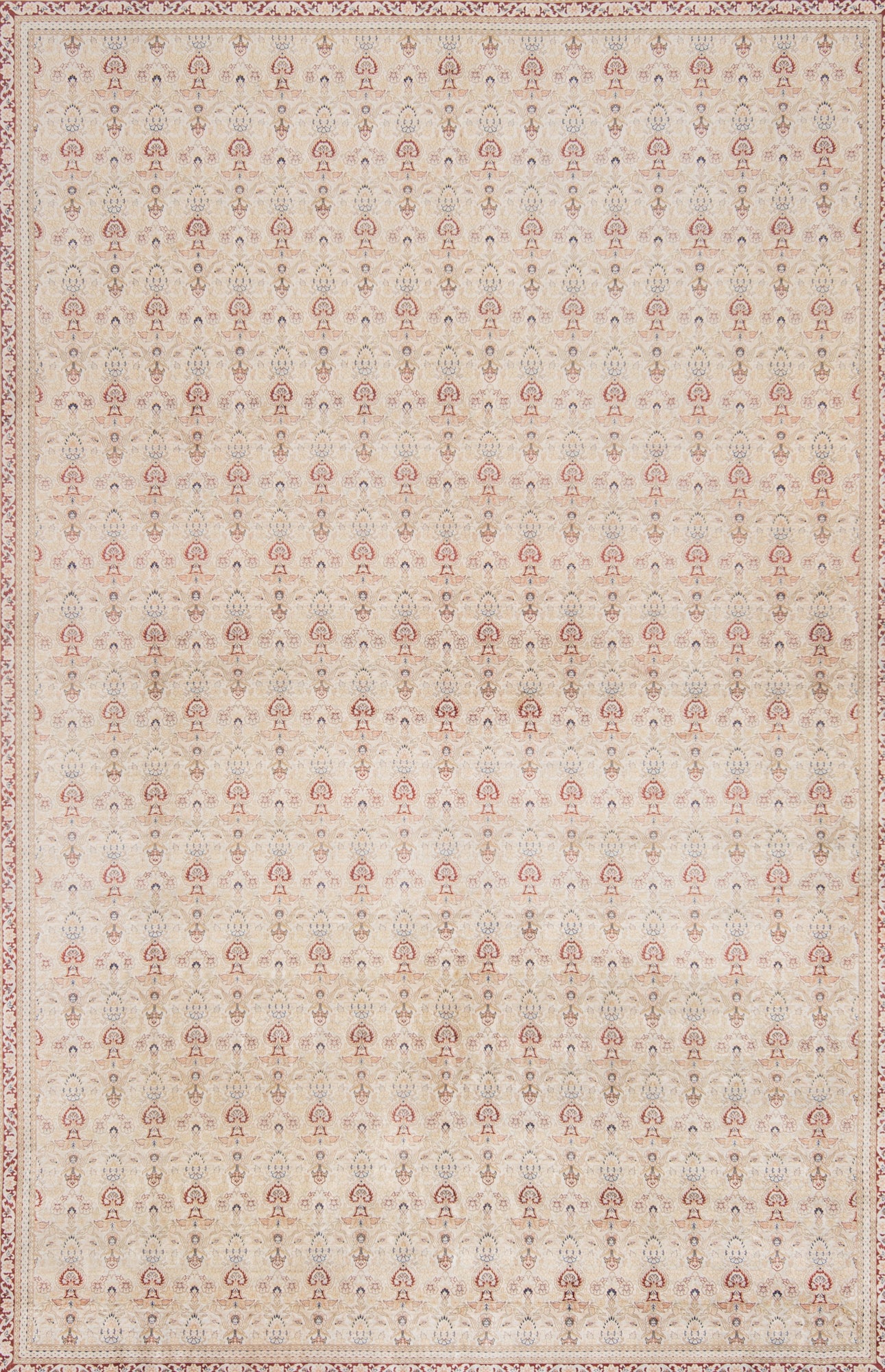 Alfombra persa de seda Qom | 354 x 252 cm