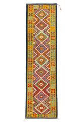 Kilim Afgano | 303 x 84 cm