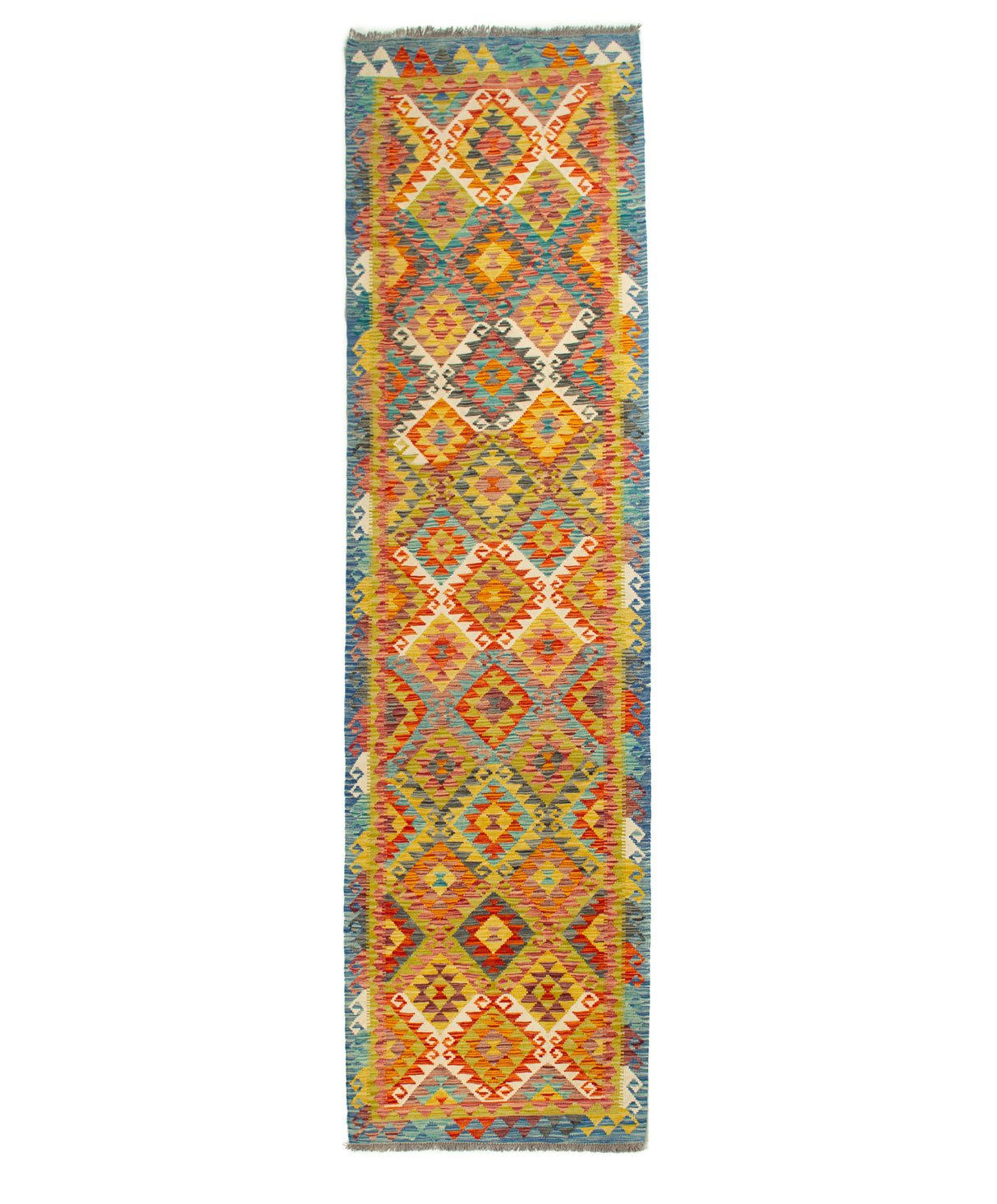 Kilim Afgano | 309 x 81 cm