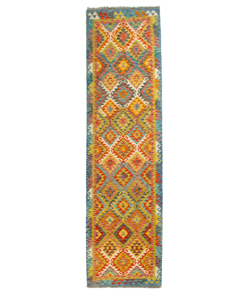 Kilim Afgano | 309 x 81 cm
