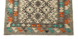 Kilim Afgano Gris | 247 x 81 cm