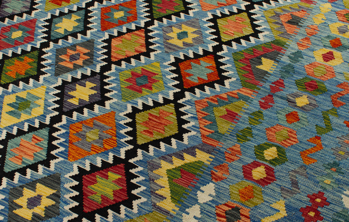 Kilim afegão | 396 x 317 cm 