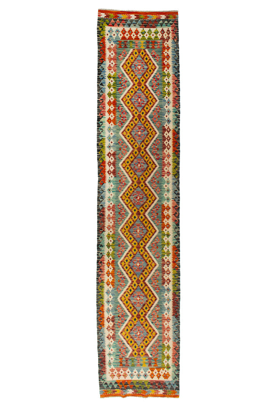 Kilim Afgano | 390 x 81 cm