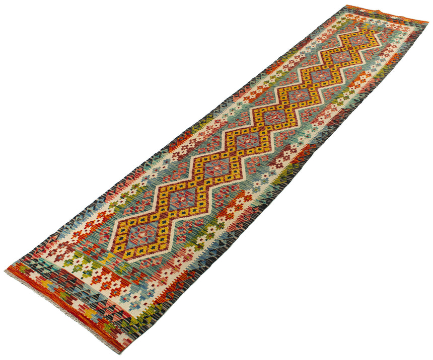 Kilim Afgano | 390 x 81 cm