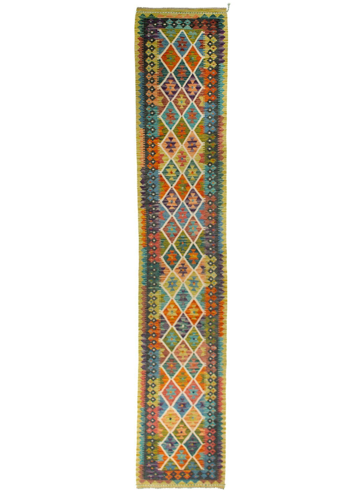 Kilim Afgano | 401 x 82 cm