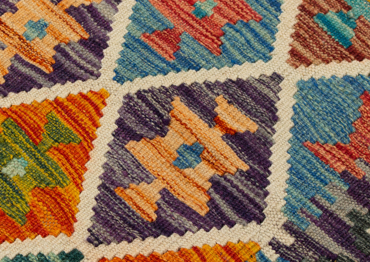 Kilim Afgano | 401 x 82 cm