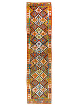 Kilim afegão | 382x85cm 