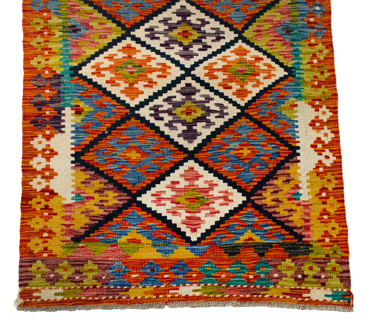 Kilim Afgano | 382 x 85 cm