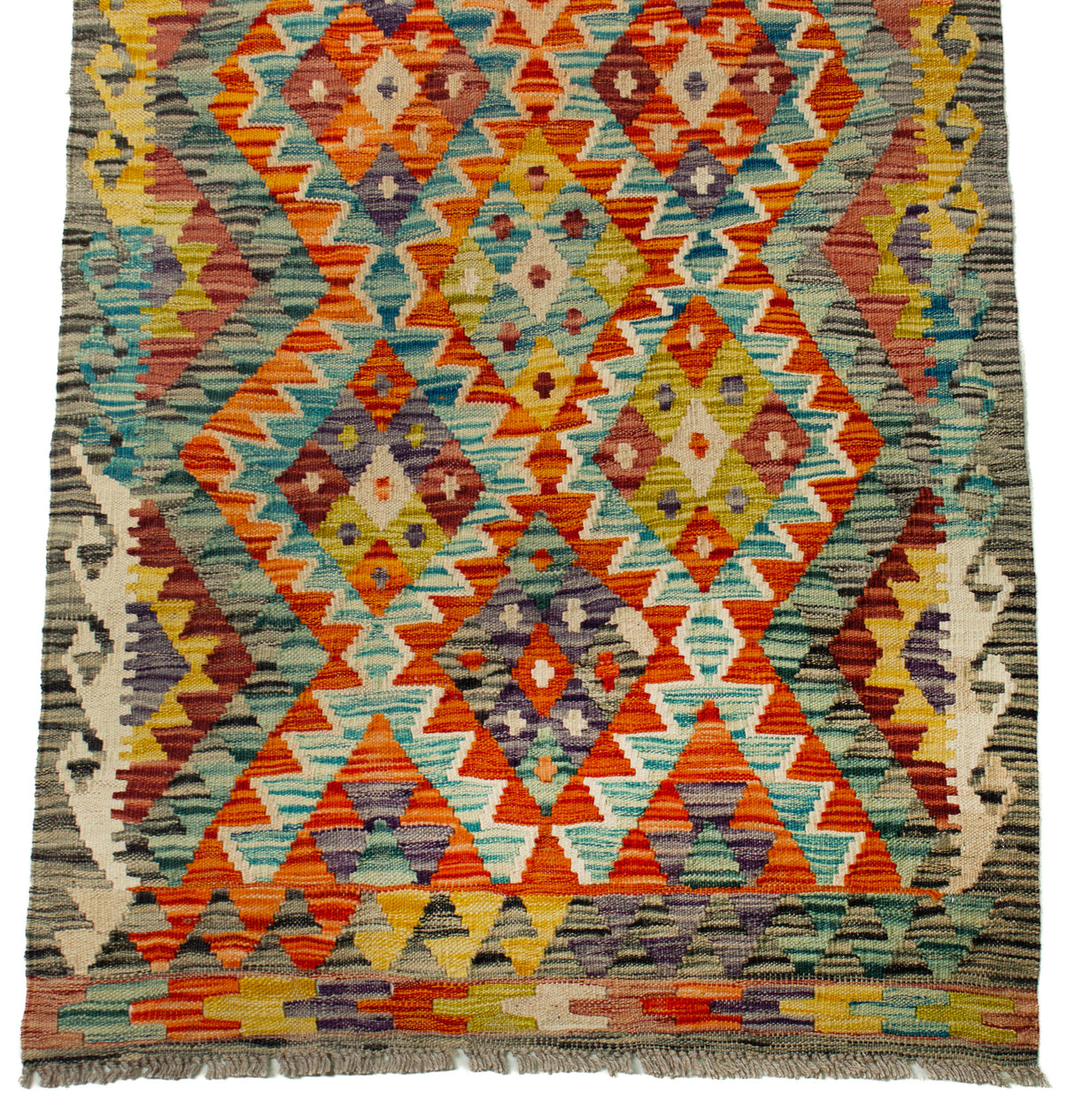 Kilim Afgano | 387 x 88 cm